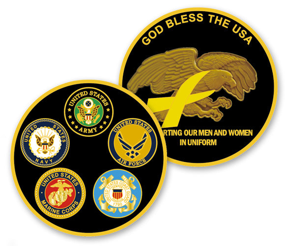 Military Healing Heroes Coin - Honor Veterans and Support PTSD Treatment